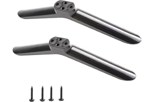 KXRTPX TV Stand Base Pedestal Feet, Universal TV Legs Compatible with Samsung LG Sharp TVs, Replacement Stand for 24in to 55in TVs, Non-Slip Plastic TV Feet with Screws Included