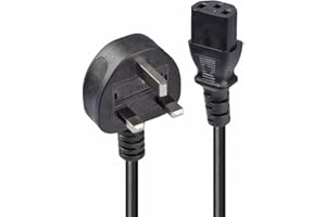 ABC Products C13 Kettle PC Power Computer Power Supply Adapter IEC Cord Mains Cable Lead UK Plug for Monitor, Printer, Photocopier, Screen, TV, Treadmill, Audio, Amps etc 1.8M Long