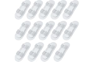 ONEBO 14 Stück 17-20mm Selbstklebend Schlauchschellen,PVC-Selbstklebe-Rohrschellen,für Gasrohre Wasserrohre,Rohren,Teich und Garten