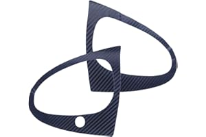 beler 2pcs Car Door Handle 3D Sticker Cover Trim