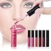 DE'LANCI Matte Velvet Liquid Lipstick Long Lasting Makeup Lip Gloss 6Pcs Set With Lip Wands