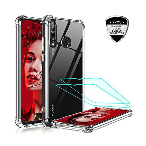 LeYi Hülle für Huawei P30 Lite Handyhülle Cover mit Schutzfolie