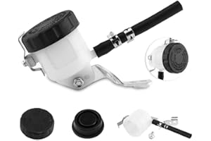 Belissy Bocal Frein,Bocal Liquide Frein Moto,Bocale De Liquide De Frein,Support Bocal De Frein, Maître-Cylindre Réservoir d'huile Bouteille Liquide w/Support for Suzuki SV650 03-09 SV100S 03-07