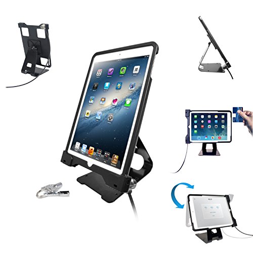 CTA PAD-ASCS Anti-Diebstahl-Sicherheitshülle mit Aufsteller für Apple iPad Air schwarz - 2