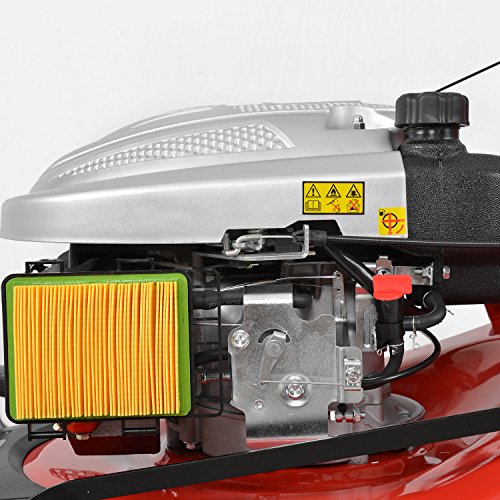 HECHT Benzin-Rasenmäher 5534 SWE Benzin-Mäher + Elektro-Start Funktion (Schnittbreite 51 cm, 60 Liter Fangkorbvolumen, 7-fache Schnitthöhenverstellung 25-75 mm, Radantrieb und Elektro-Start-Funktion) - 6