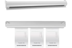 AOTOPYU 2 Piezas Barra Porta Comandas 35cm para Restaurantes Barra Sujeción Hosteleria Notas, Pedido Aluminio para Fichas Pedido Carpetas Montado la Pared, Soporte para Colgar para Pedidos (30CM-03)