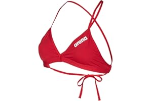 arena Performance Team Solid Top Bikini da Donna Sportivo per Piscina, Costume da Bagno ad Asciugatura Rapida, in Tessuto arena MaxFit Eco con Massima Resistenza al Cloro e Sale, Protezione UV UPF 50+