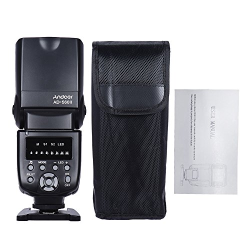 Andoer AD-560    Flash Universel Speedlite sur l appareil photo flash GN50 w   LED r  glable Fill Light pour Canon Nikon Olympus Pentax DSLR