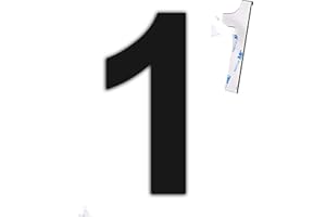 nanlyiau 4in/102mm numéro maison noir muméro de maison numéro maison adhésif fait de solides inoxydable SUS304(paste bl 4in1)