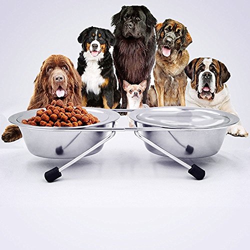 Raised-Pet-Bowls-PYRUS-Elevated-Double-Stainless-Steel-Round-Shape-Food-and-Water-Bowl-Feeder-with-Non-slip-Stand-for-dogs-cats-and-other-animal