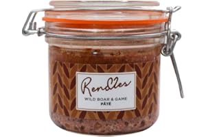 Rendles - Wild Boar & Game Pate (280g) - Reusable Kilner Jar filled with Luxury Artisan Nutty & Bold Wild Boar with Sweet Cognac, Gluten Free, No Colouring Agents, No Preservatives