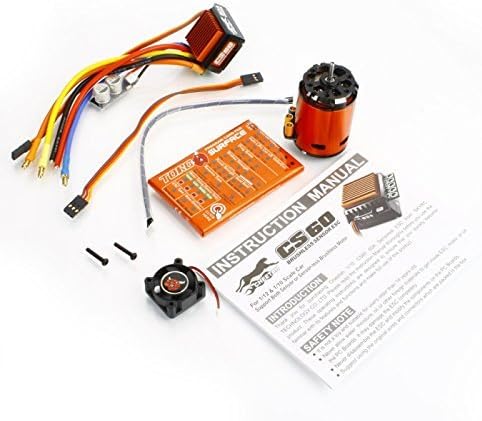 Great Value RC Car Parts SKYRC SK-300058-04 Cheetah 1/10 60A Sensored Combo 10 S60A ESC 1870KV/17.5T/2P BL Motor