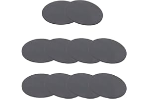 PATIKIL 50mm Almohadillas de Antivibración, 10pcs Amortiguadores de Goma Junta Redonda Antideslizante Antiarañazos Soporte Plano Sólido de Pie para Lavadora Aire Acondicionado, 1mm Grosor