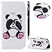 Price comparison product image iPhone 6 Case,iPhone 6S Case,WIWJ Cute Animal Flip PU Wallet Case Slim Soft Cover Case Stand Magnetic Phone Shell with Card Holder Case for iPhone 6/ iPhone 6S-Shy Panda
