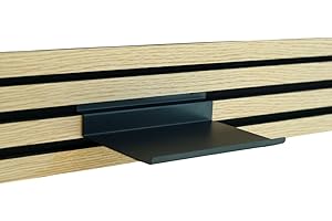 Steinmine - Designmanufaktur Zubehör, Ablagen für Wandorganizer & Akustikpaneelen für DIY Wandregal für Büro, Küche & Mehr (Metallablage (groß) Quermontage für Wandorganizer)