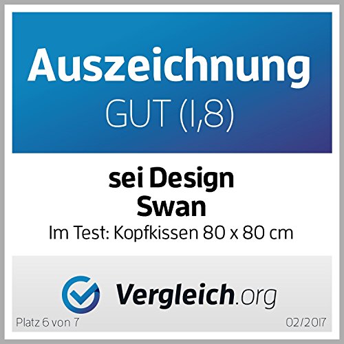 Mikrofaser Kopfkissen 80 x 80 Premium Qualität, extra weich und formstabil mit daunenähnlicher Füllstruktur SWAN. Füllung aus 100% hochqualitativen und silikonisierten Mikrofasern – hergestellt mit innovativster Technologie. Für Allergiker geeignet. - 9