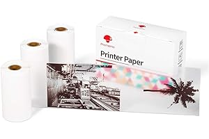 Phomemo Transparent Paper Compatible with M02/M02Pro/M02S/P2S/M03/M04S/M04AS Portable Thermal Printer, 3 Rolls of Self-Adhesive Thermal Transparent Paper, 50 mm x 3.5 m