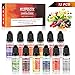 Produktbild Kupbox E Liquids ohne Nikotin, E-liquid 12 x 10ml, E-Zigaretten Liquid Set 80VG/20PG, E-Juice Nikotinfrei, 12er Pack