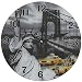 Produktbild Glas Uhr Amerika Freiheitsstatue New York Durchmesser 28 cm, Wanduhr im Vintage Look mit Statue of Liberty Motiv, ausgefallenes Geschenk für USA und Retro Fans