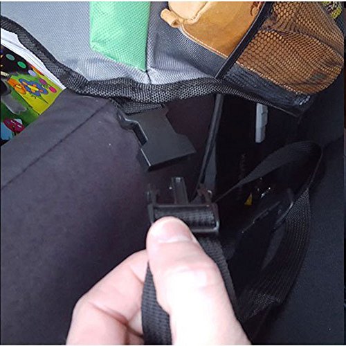 KDS Kindersitz-Reisetisch Kinder Spiel und Esstisch Knietablett Kinder Reisetisch Kindersitz Autotisch PKW Spieltisch mit Netztaschen für Kindersitz schwarz grau grün Neu - 3