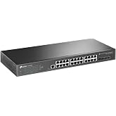 TP-Link TL-SG3428X, JetStream 24-Port Gigabit L2+ Managed Switch with 4 10GE SFP+ Slots
