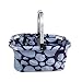 Produktbild SSDM Woven Shopper Retro Picknick-Tasche Party Geschenk Tragetaschen Rainbow Picknick-Tasche Faltender Einkaufskorb,Blueviolet