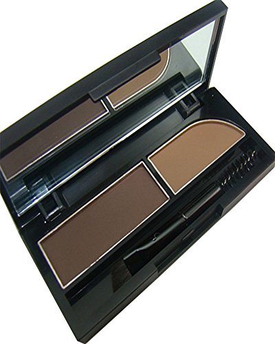 KAIKSO-IN Augenbrauen-Kuchen pwoder Brow Powder Makeup Augenbrauen Schatten 2 Farbe mischen natürlichen Augenbrauen (2#)
