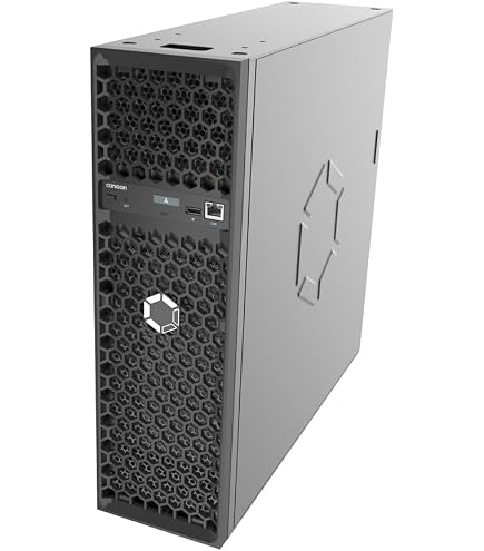 Miner Bitcoin NerdQaxe++ 4,8 TH/s, 68W, 15 J/TH, 4 Chip ASIC BM1370, WiFi 2,4G, Open Source, Colore Nero