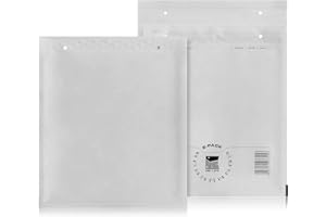 YARO E5 50 St. Luftpolstertaschen Versandtaschen E-PACK E/5 Weiß 240×275 Luftpolsterumschlag