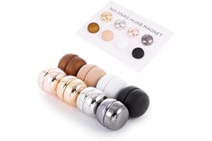 Bmeigo 8PCS Hijab Magnets - Extra Strong Magnetic Clips - Pinless Brooch for Loose Hijab Scarf - Multicoloured Clothing Pin - Matte/Glossy