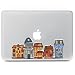 Produktbild Macbook Aufkleber , Morbuy Removable Bunte Muster Fashion Macbook Sticker Aufkleber Skin Laptop Vinyl Decal Sticker Abziehbild Abziehbilder (11'', Märchenwelt)