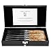 Produktbild LAGUIOLE STEAKMESSER SET "LUXIVIO" | Edelstahl, Wurzelholz | 6 Messer