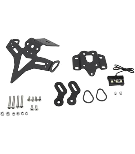 MT07 Pieghevole Portatarga Per YAMAHA MT-07 FZ-07 2014-2024 Moto Tail Tidy Telaio Parafango Posteriore Eliminatore HA CONDOTTO LA Luce  201355758