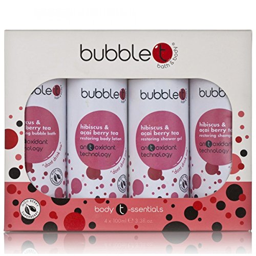 Bubble T Bath And Body Body Essentials In Hibiscus And Acai Berry Tea