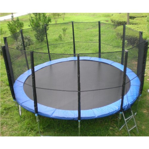 Trampolin XXXL 487 cm mit Leiter Sicherheitsnet und Abdeckplane