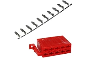 Aerzetix - Set connettore ISO 10 pin con 10 pin C41221