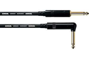 Cordial CCI 6 PR - Cavo audio con jack dritto e jack ad angolo retto, 6 m, nero