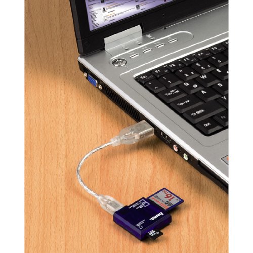 Hama Kartenleser „SD All in One“ (u.a. microSD/SDHC, SD/SDHC, MMC, USB 2.0), blau - 2