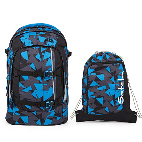 Preisvergleich Produktbild Satch PACK Blue Triangle 2er Set Schulrucksack + Sportbeutel