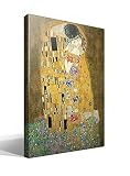 laminas pinturas klimt TENSIÓN: Nuestro novedoso sistema de montaje del lienzo sobre el bastidor ofrece un acabado impecable de las esquinas con un doblez casi invisible y garantiza una tensión óptima del lienzo. El biselado interior del bastidor evita que se marque sobre el lienzo. Las esquinas tensoras garantizan la durabilidad de la tensión.