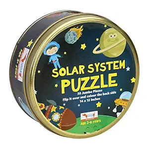 CocoMoco Kids Solar System Outer Space Puzzle 30 Pcs Educational Toy - Space Puzzles for Kids Ages 2-6 Year Old, Multicolor