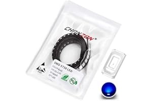 Chanzon 100 Stk. 5730 (5630) Blaue SMD-LED-Dioden leuchten (Oberflächenmontage-Chip 5,7 mm x 3,0 mm DC 3 V 60 mA 0,2 W) Superhelle Glühbirnen Lampen Elektronikkomponenten Leuchtdioden