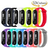 【MODELO ADECUADO】Las correas Monuary siendo compatibles con las correas de la [Mi Smart Band 4]. Ideal solo para la pulsera inteligente Xiaomi Mi Smart Band 4 / Mi Band 3,el paquete incluye tiene 13 pulseras reemplazables. Puede cambiar el color todos los días, no para xiaomi mi band 1/2 (sin Rastreador de actividad).
