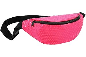 Boland - Sac Banane rétro en Couleurs néon, Sac pour la fête à thème des années 90, Sac ventral idéal pour Les Festivals, Les Costumes et la Vie Quotidienne