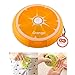 Produktbild Pillendose 7 Tage Drehen/Rund/Leicht einfach mitzunehmen!! Tablettenbox Tablettendose Aufbewahrungsbox Pillenbox für Wöchentlich Reise Büro Obst Form 7 Fächern (Orange)