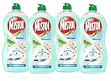 Detergente usar [Pack de 4] MISTOL Lavavajillas Mano concentrado Aloe Vera  Botella 950 ml