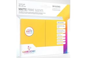 Gamegenic GGS11032ML Matte Prime Sleeves (100-Pack), Yellow
