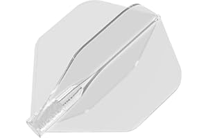 TARGET DARTS 8 Flight Dart Flights No.2 and No.6 - Moulded Flight System - Black/White/Blue/Red/Clear