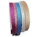 5Pcs Baby Infant Kids Girls Hairband Sparkly Glitter Hair Band Decoration Accessories with Teeth Shape for Shower Birthday Party Family Photo