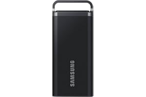 Samsung SSD Externe T5 EVO Portable, 4 To, Vitesses de lecture/écriture Jusqu'à 460 Mo/s, USB 3.2 Gen1, Compatible MacOs, PC, appareils Android, consoles de jeux, Noir, MU-PH4T0S/EU